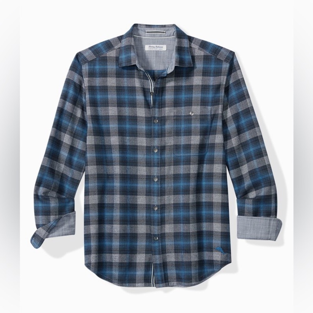 NWT Tommy Bahama Canyon Beach Cozy Check Shirt Sz 2XL